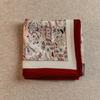 Mulberry Silk Wool Red Swaying Silk Wool Square Scarf Autumn and Winter High-end Fashion Scarf Silk Scarf Women