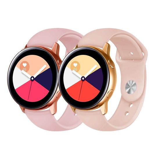20mm Universal Waterproof Silicone Watch Strap Sport Watchband Bracelet Replacement for SAMSUNG Galaxy Watch 3 41mm/Active 2 42mm