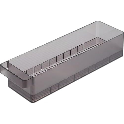 Yamazaki Tower Refrigerator Storage Organizer with Lid, Black, Egg Crate, W37.5 X D11 X H8.6cm, 1482