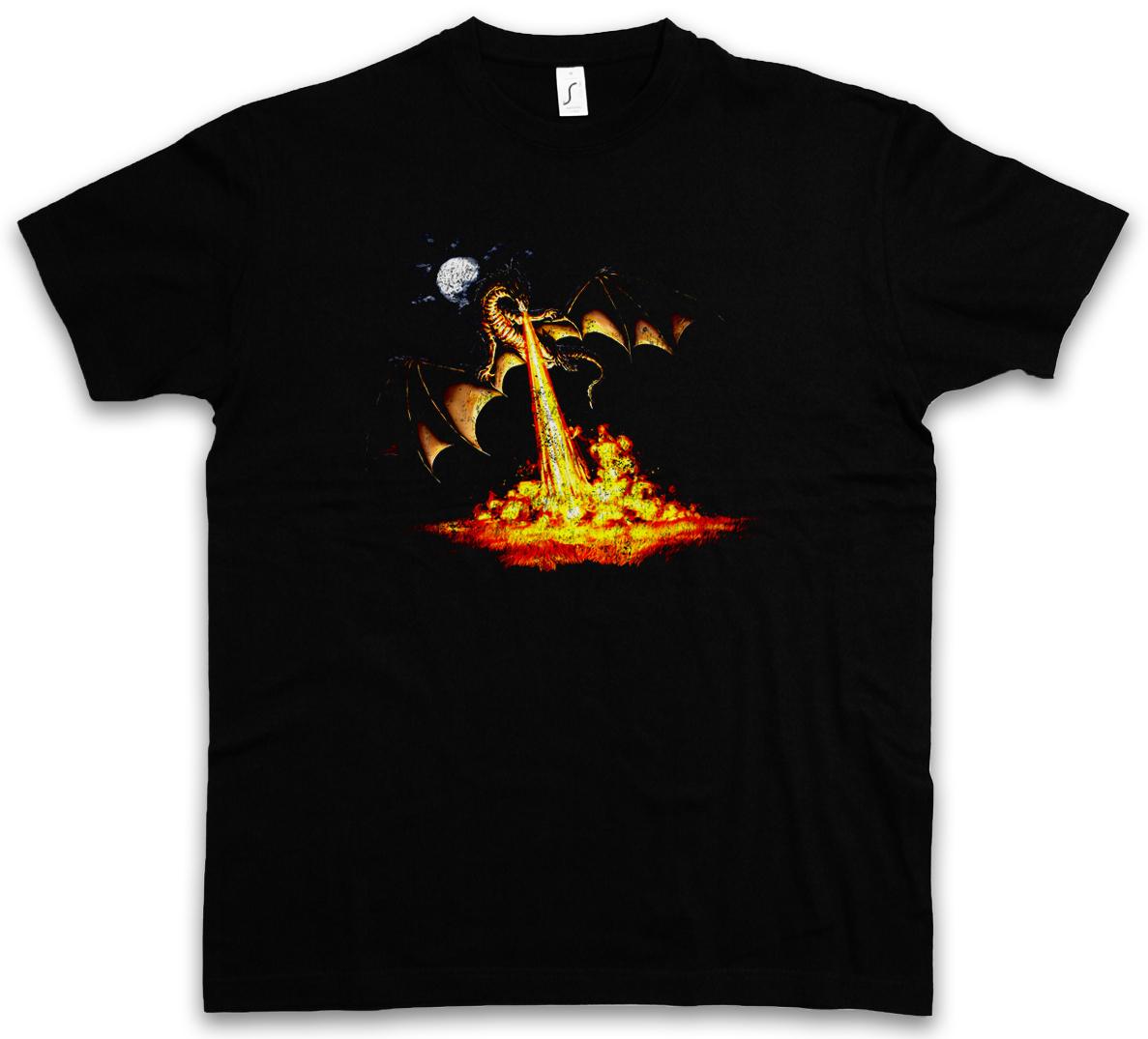 DRAGON III T-SHIRT Fantasy Tattoo Monster Japanese Asia Medieval Larp Monster XXL