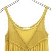 ANTEPRIMA Silk Blend Knit look Cami one piece Yellow Women Used