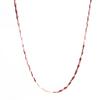 Purple Gold Double-Layer Snake Bone Twist Chain Rose Gold-Plated Exquisite Color Gold Plain Chain Simple Chain Set