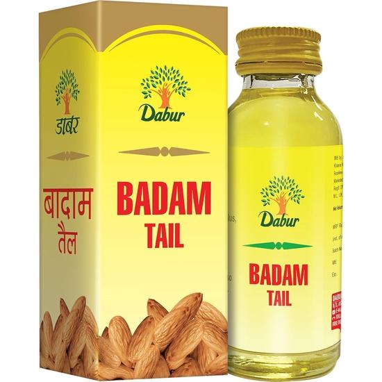 

Dabur Badam Tail - 50ml | Sweet Almond Oil | Rich in Vitamin-E | For Healthy Hair & Skin | Sharpens Brain | Improves Digestion