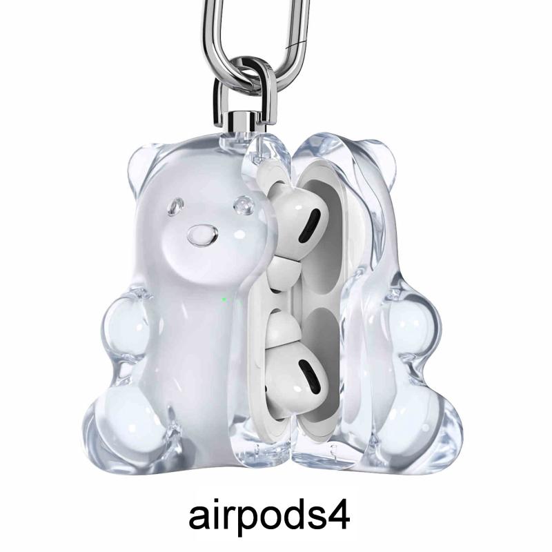 

Чехол для наушников в виде желейного мишки Милый защитный чехол с мишкой для Airpods 4/3/Pro/Pro2 Чехол Чехол для наушников Аксессуары для наушников