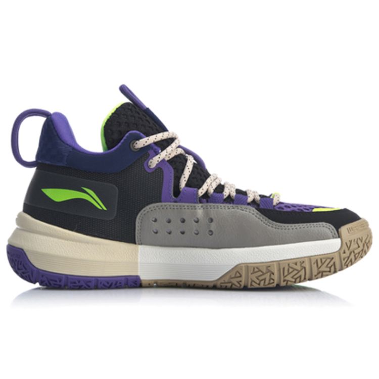 Li Ning All Day 4 Patchwork Mid-Top Basketball Shoes Men Basketball Shoes ABPP025-7