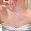 Sterling silver necklace femininity light luxury beauty tears collarbone chain French new jewelry water drop pendant