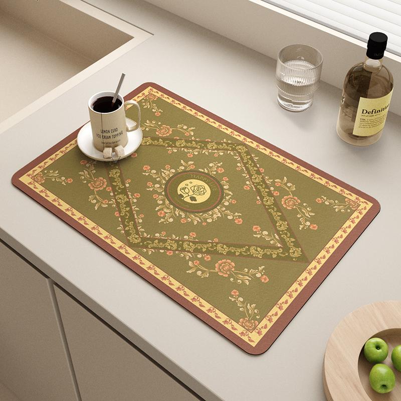 Coffee Machine Drain Pad, Kitchen Countertop Pad, Sink Sink Sink, Quick Drying, Waterproof Diatomaceous Earth
