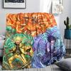 Naruto Warm Flannel Blanket Print Comfortable Style for Bed Sofa Chair Bedroom Picnic.-TING
