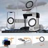 Portable Phone Mount Stand for Airplanes Train Desktop Use Magnetic Holder Adjustable Stand Foldable Hands Less Viewing