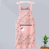 1Pcs Kitchen Sleeveless Apron Household Polyester Cooking Apron With Pocket Clothes Protection For Barber Painter Chef