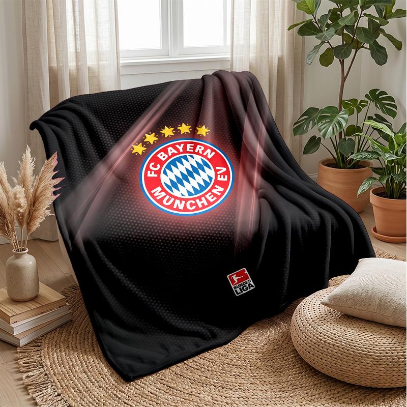 FC Bayern München Weiche Flanell Fleece Decke Leicht Gemütlich Warm Überwurfdecke Für Sofa Bett Heimdeko