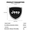 Car Personalized Decor Sticker Silver Shield Shape Emblem For Jeep Cherokee Patriot Liberty Wrangler JK JL Commander ALZ1
