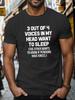 Mens Humorous Penguin Quote Graphic TShirt  Black Casual Short Sleeve Round Neck Tee Machine Washable AllSeason Comfort Top
