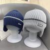 with Earmuffs Knit Cap Warm Ear Protector Cap New Knitted Hat  Unisex