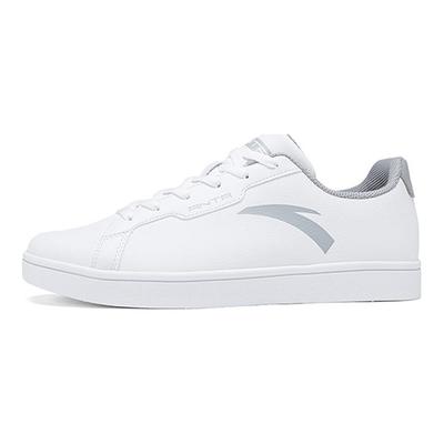 Slip Resistant Abrasion Resistant Low Top Skateboard Shoes Men's White Gray 912028003-4