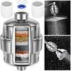 20-Stage Shower Filter for Hard Water with 2 Filter Elements Vitamin C Remove Chlorine and Fluoride Anti-Rust Shower Filter