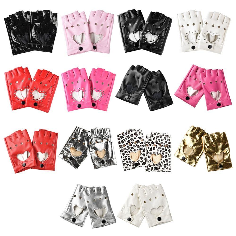 Gothic Lolita Fingerless Dance Glove Jazz Style Performance Mittens New Fashion Dance Mittens