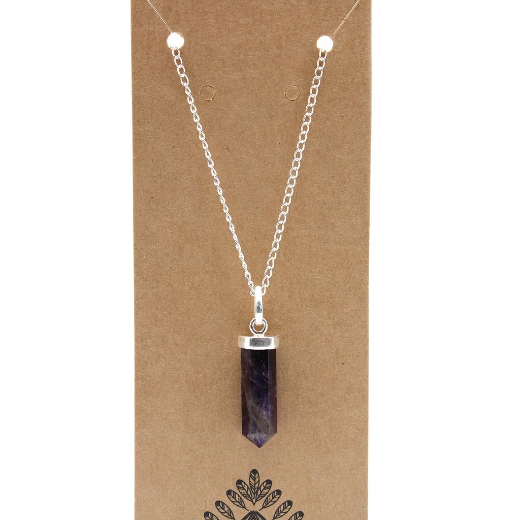 Amethyst Pendant, Gemstone Point