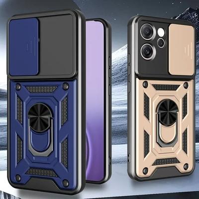 Etui dla Reno 14F 5G Wstrząsoodporny Pancerz Magnetyczny Uchwyt Ring Pokrowiec na Telefon Dla Reno 14F 14 F Reno14F Ochrona Aparatu Fundas