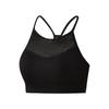 Sports Bras for Women High Support Seamless Ribbed Longline High Neck Sports Bra Racerback Padded Crop Top Yoga