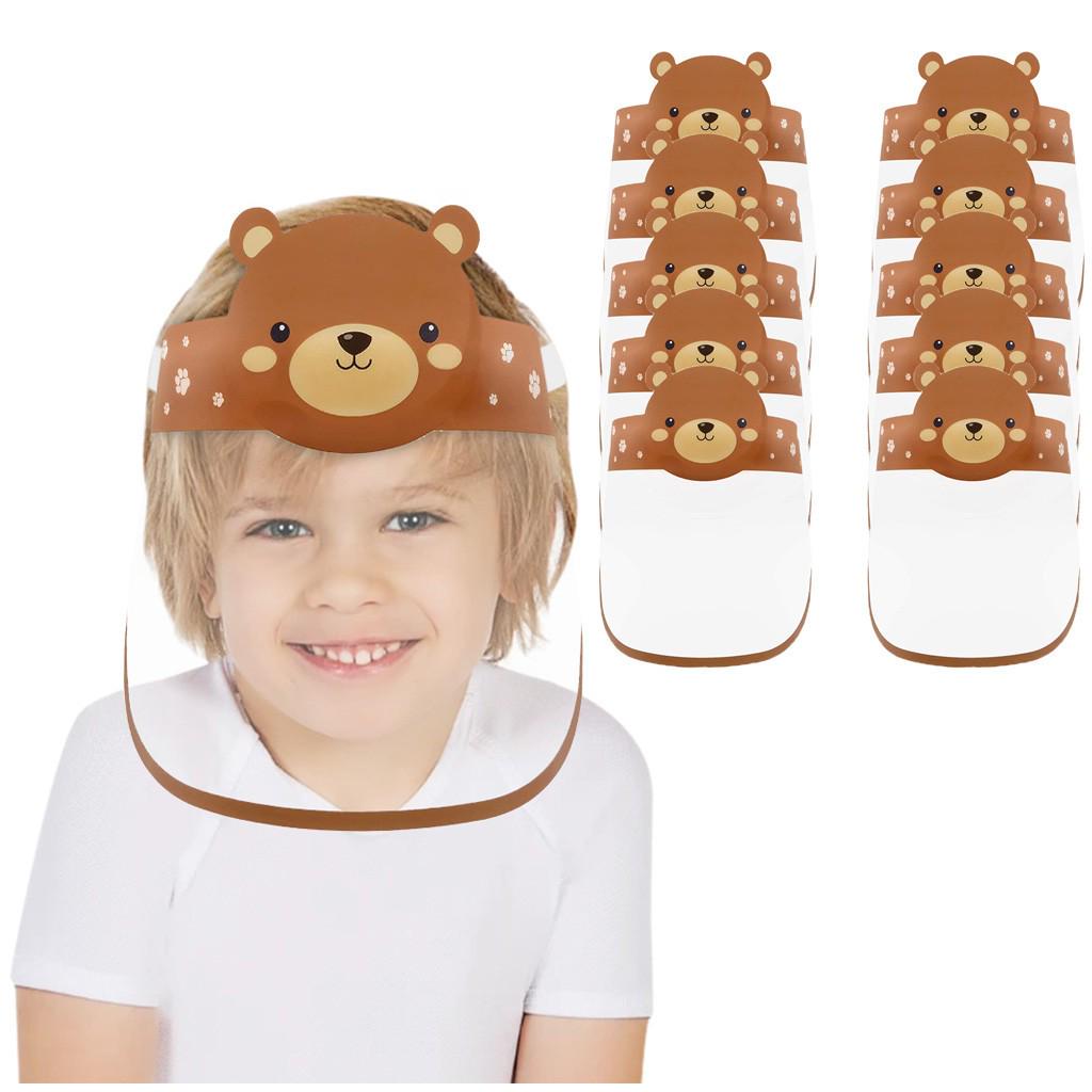 

10 шт. Уличная детская маска для лица с мультяшным рисунком для мальчика и девочки с резинкой