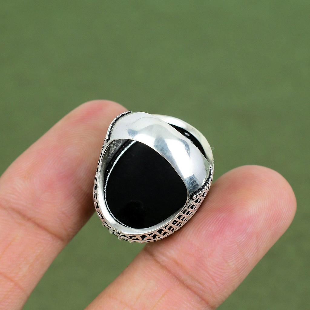 Abalone Shell Ring 925 Sterling Silver Ring Handmade Jewelry Genuine Gemstone Ring Gift For Her Abalone Shell Jewelry Available In Ring Size