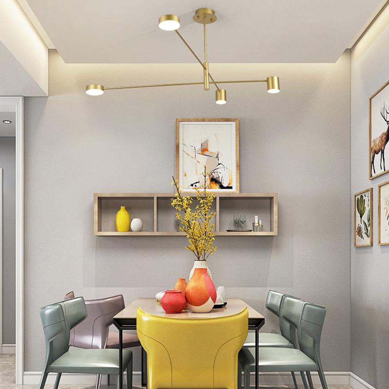 New Modern LED Chandelier Lights Bedroom Living Dining Room Gold Black Indoor Fixture Lighting Lamps Apply To AC90-260V