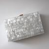 New Fashion Accessory Party Prom Woman's Evening Bag Marble Elegant Trendy Acrylic Handbag Night Dinner Handbag Casual Striped Clutch Purse
