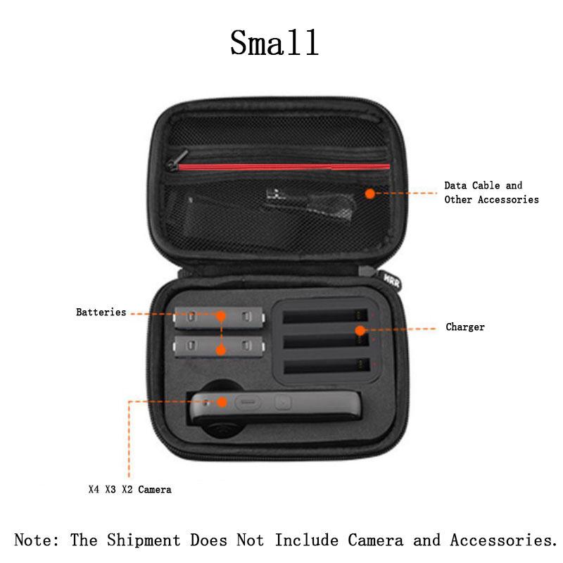 

Сумка для переноски Insta360 X4 X3 X2 Портативная сумка для хранения Дорожный защитный бокс для Insta360 X4 X3 X2 Аксессуары для камеры