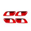Inner Door Handle Bowl Panel Cover Trim For Honda Fit/Jazz 2014- Bright Red