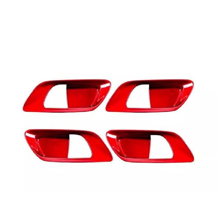 Inner Door Handle Bowl Panel Cover Trim For Honda Fit/Jazz 2014- Bright Red