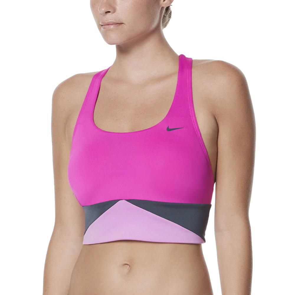 NIKE SWIM Women'S Rash Guard Color Surge Crossbody Bag Midi Bikini Ness8272-580