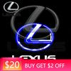 Emblems For Lexus ES LM LX GX LC RZ IS CT GS RC 2Pcs LED Car Door Welcome Light Wireless Projector Lamp Car Decoration Accessor ADT1