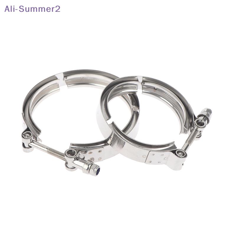 {Summer2} {Summer2} 304 Stainless Steel 2-4 Inch Quick Release V Band Clamp Turbo Exhaust Pipe V-band Clamp V Clamp Clip