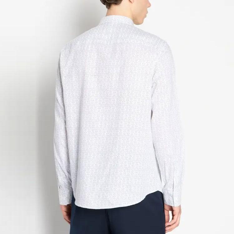 Armani Exchange logo-print long-sleeve shirt 6RZC45-ZNZRZ-21CL