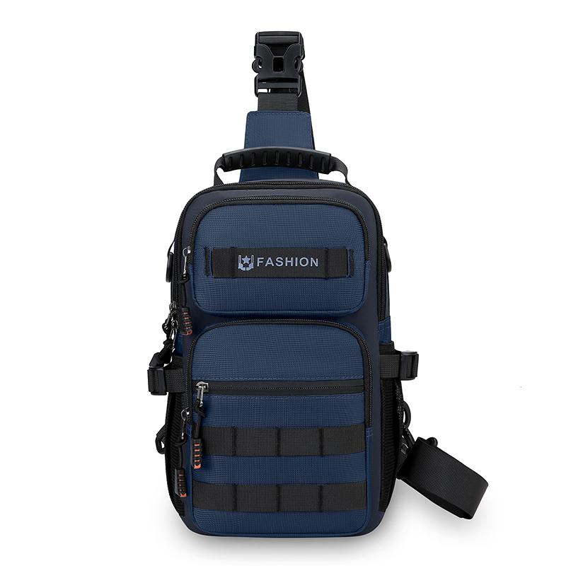 

Походная нагрудная сумка, дорожный многофункциональный рюкзак Molle, легкая сумка, сумка для активного отдыха, велоспорта, альпинизма, подсумок, большая поясная сумка синий