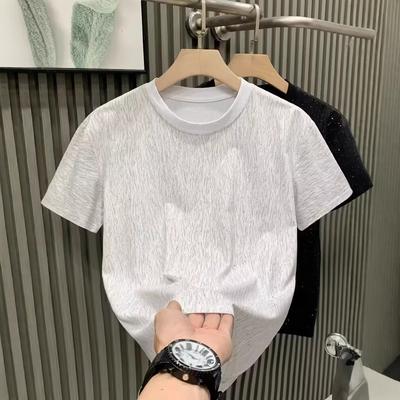 Short-Sleeved T-Shirt American Trendy Brand Versatile Round Neck Short-Sleeved Men'S And Women'S Trend Loose Casual Top