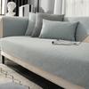 Cuscino per Divano Quattro Stagioni Universale Antiscivolo Grigio Semplice Tessuto Moderno Soggiorno Lusso Leggero Schienale Copridivano Fodera