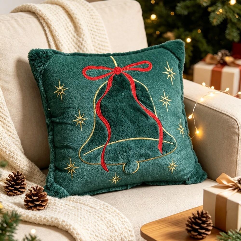 Christmas Throw Pillow Covers Xmas Tree Cushion Covers New Embroidered Pillowcase  Holiday Party