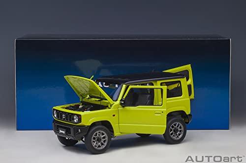 AUTOart 1/18 Scale Suzuki Jimny (JB64) Yellow with Black Roof, Finished Model, 78501