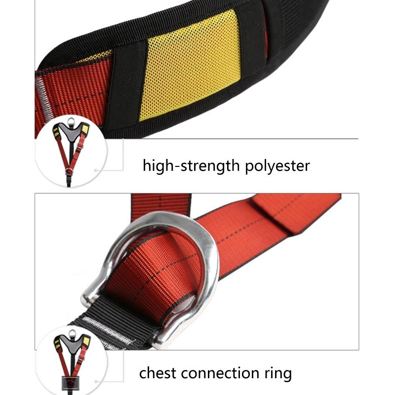 Only Shoulder Strap Climbing Harness Thicken Waist Safety Harness Tree Work Rock Climbing Mountaineering Rescuing Belt