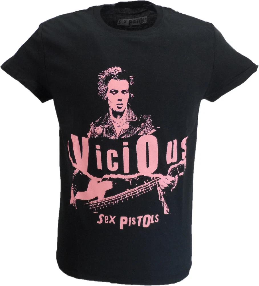 Unisexs Black Official Sex Pistols Sid Pic T Shirt S