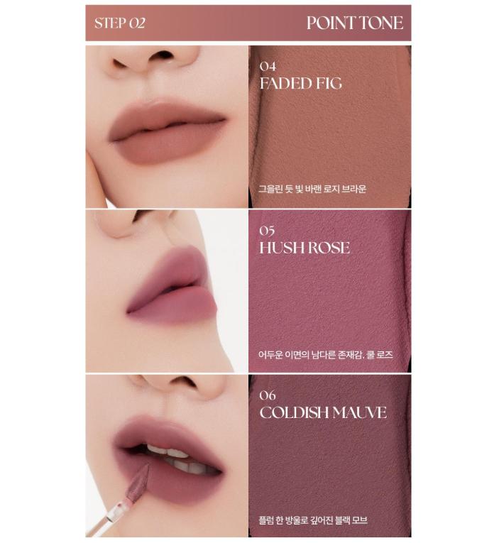 MUZIGAE MANSION Tie-Up Cover Tint 6 Colors – Long-lasting Velvet Lip Tint with Soft Blurring Finish