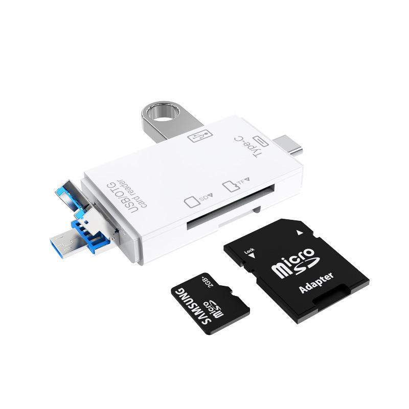 Mobiltelefon, Computerkartenleser, Speicherkarte, U-Disk, SD-Karte, TF-Karte, Multifunktionskonvertierung, mit Typ-C, USB, Micro-Schnittstelle