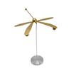 Metal Balance Dragonfly Ornament Alloy Balancing Dragonfly Decoration with Round Base Home Office Desktop Decor