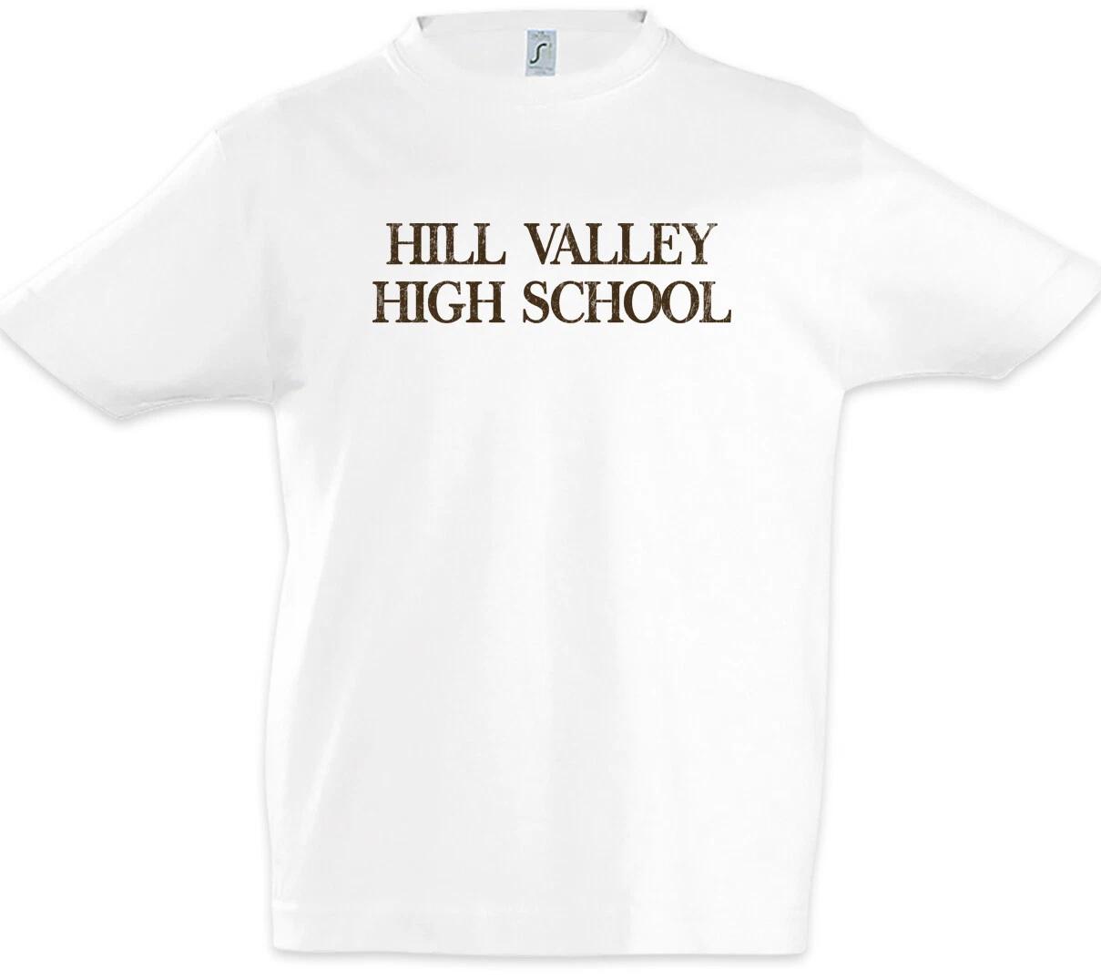 Hill Valley High School I Kids Boys T-Shirt Back to Nerd the School Future- 110
