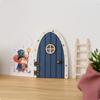 Fairy Door Hinged Wooden Arched Craft Pieces for Crafters, Kids, Dollhouse, Skirting