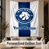 Custom Text Tapestry Millwall Print Wall Tapestry Indoor Living Room Wall Decor