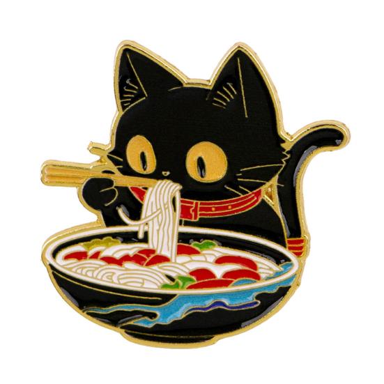 

Decorative Brooch Cartoon Black Cat Shape Zinc Alloy Lapel Pin Sweater Dress Suit Lapel Badge Outfit Accessory чёрный