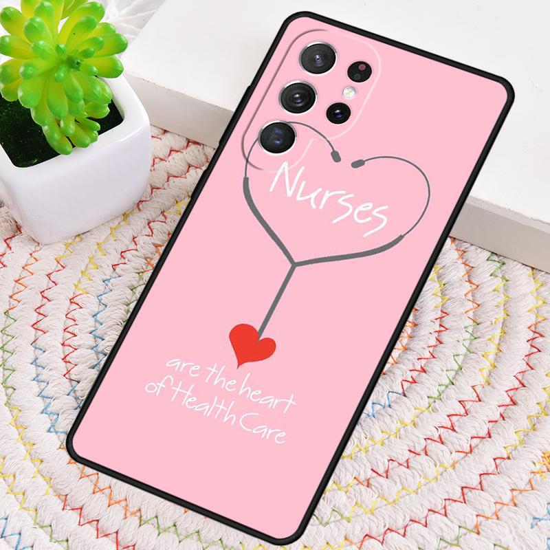 Cute Doctor Nurse Medical Medicine Health Phone Case for Samsung Galaxy note 10 pro S26 Ultra S23 S24 FE S25 S21 S22 PLUS Cove